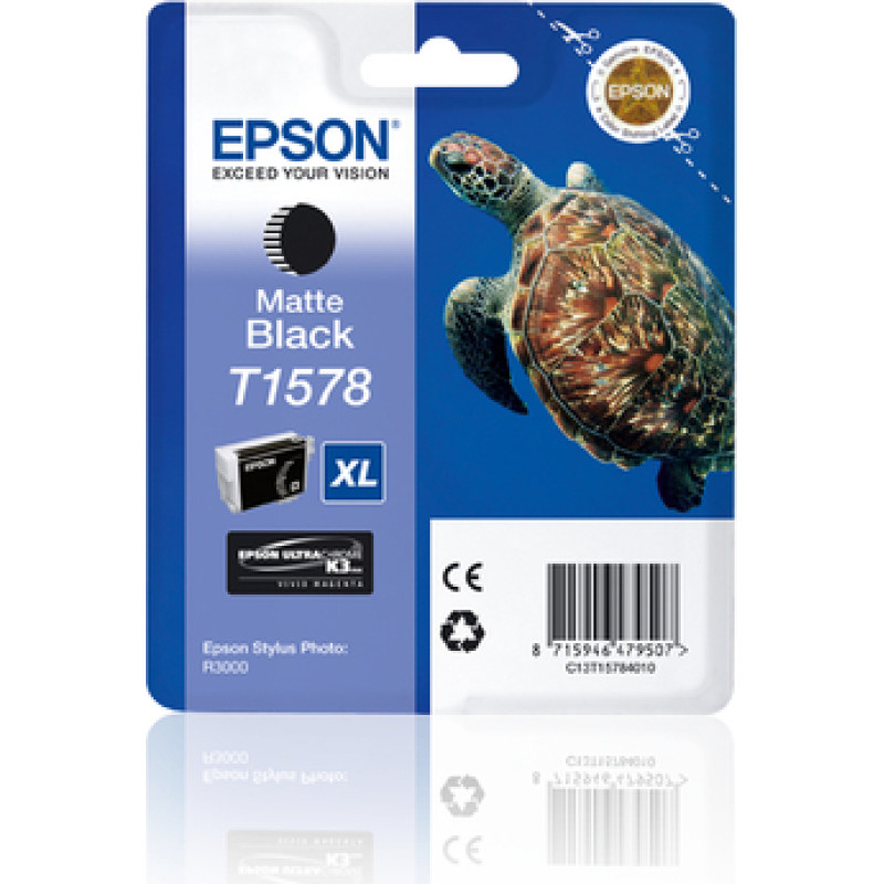 Epson T1578 ra&scaron;alo kasetė 1 vnt Originalus Didelė (XL) i&scaron;eiga Juoda
