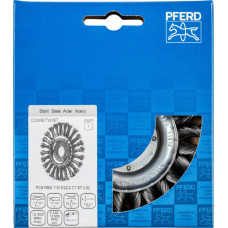 Pferd Diskinis vielinis šepetys RBG CT Steel 115x12/22mm 0,5mm, Pferd