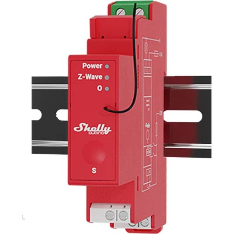 Shelly Qubino Pro 1PM Z-WAVE, relay (red)