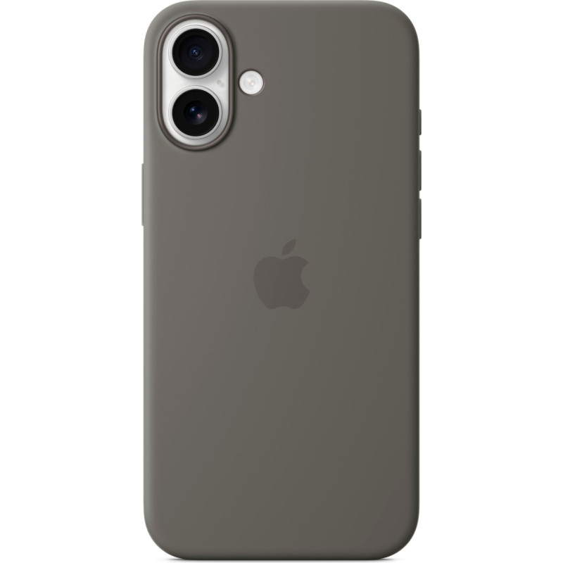 Apple Silicone Case with MagSafe (grey, iPhone 16 Plus)