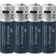 Mediarange BATTERY RECH. LI-ION AAA 1.5V/500MAH 4P MRBAT160 MEDIARANGE