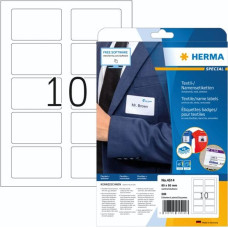 Herma Textil-/Namensetiketten 20x80mm 200 Stück weiß      4514