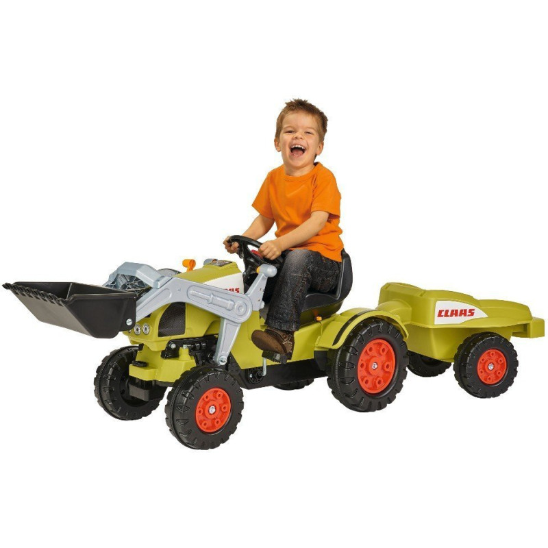 Simba-Dickie BIG Claas Celtis Loader pedał-Tractor with Trailer (800056553)