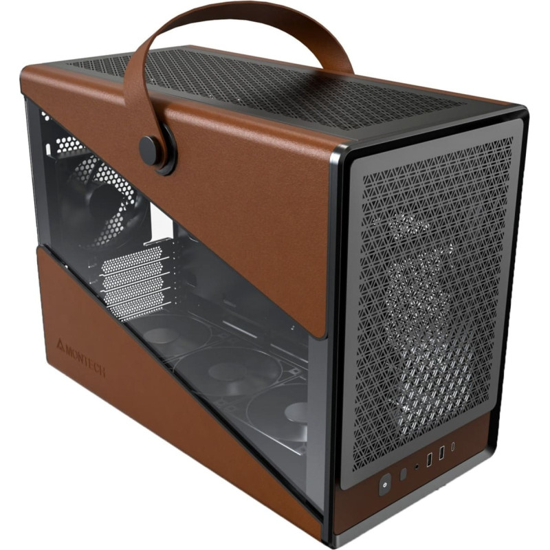 Montech Heritage 30 Pro, tower case (black/brown, tempered glass)
