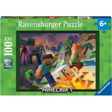 Ravensburger Childrens Puzzle Minecraft 100 Pieces XXL