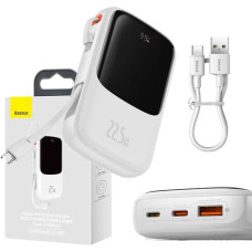Baseus Powerbank Baseus Qpow Pro with USB-C cable, USB-C, USB, 10000mAh, 22.5W (white)