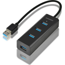 Axagon HUE-S2B sąsajos šakotuvas USB 3.2 Gen 1 (3.1 Gen 1) Type-A 5000 Mbit/ai Juoda