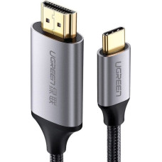 Ugreen 50570 vaizdo kabelio adapteris 1,5 m USB C HDMI A tipo (standartinis) Juoda