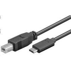 Premiumcord Kabel USB PremiumCord USB-C - USB-B 1 m Czarny (ku31cd1bk)