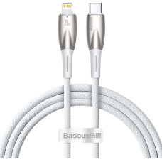 Baseus USB-C cable for Lightning Baseus Glimmer Series, 20W, 1m (White)