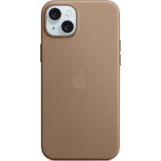 Apple fine fabric case with MagSafe, mobile phone case (taupe, iPhone 15 Plus)