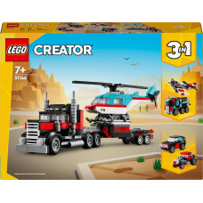 Lego 31146 Creator 3-in-1 Lowbed Helicopter Construction Toy
