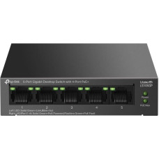 Tp-Link LiteWave LS105GP tinklo komutatorius Ne-valdomas Gigabit Ethernet (10/100/1000) Maitinimas per Eternetą (PoE) Juoda