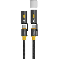 4Smarts Kabel USB 4smarts 4smarts 3in1 USB-C Kabelset Explorer 240W 1,5m schwarz