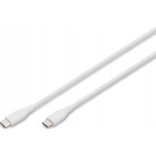 Digitus Kabel USB Digitus Digitus USB-C 2.0 (ST-ST) 0,5m Ladekabel Silikon 60W Weiß