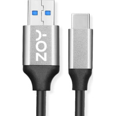 ZOY Kabel USB ZOY USB-A - USB-C 2 m Czarno-srebrny (ZCAC2)