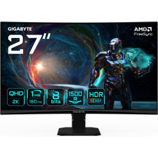 Gigabyte GS27QCA LED display 68,6 cm (27") 2560 x 1440 pikseliai Quad HD Juoda