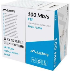 Lanberg KABEL LAN FTP 100MB/S 100M LINKA CCA SZARY LANBERG