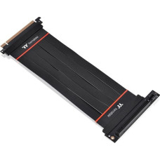 Thermaltake TT Premium PCI-E 4.0 extender cable, extension cable (black, 20cm, angled)