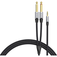 Vention Audio cable mini jack 3.5mm to 2x jack 6.35mm male Vention BARHL 10m