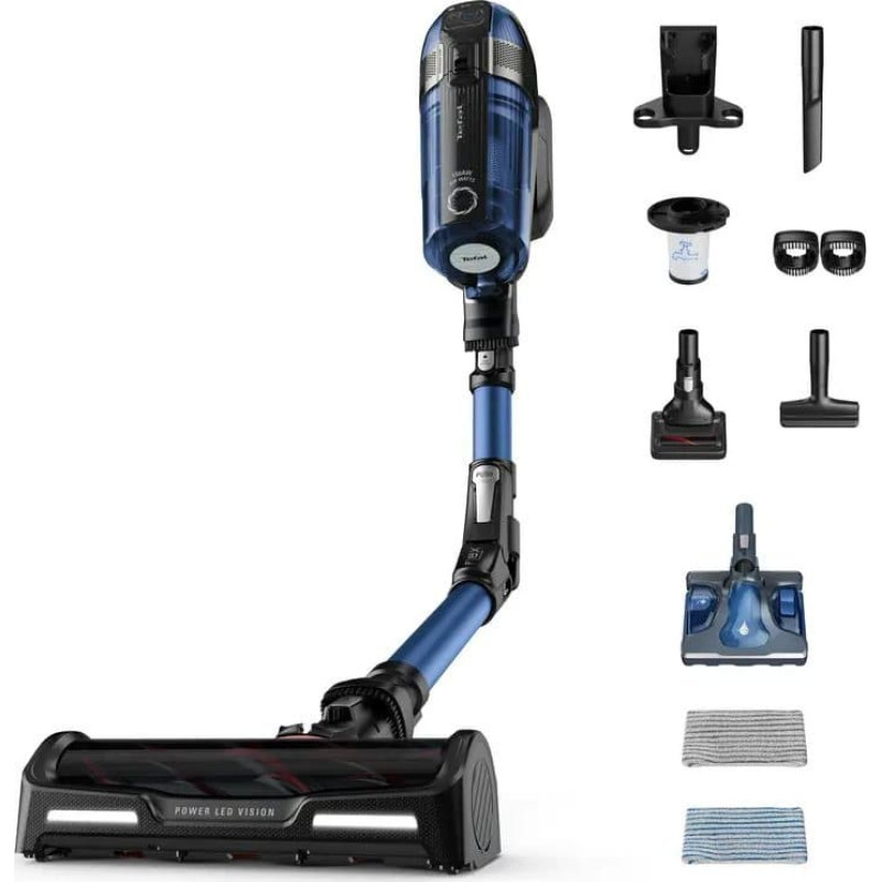 Tefal Vacuum cleaner | TY98C0WO X-force Flex | Cordless operating | 320 W | 25.2 V | Blue