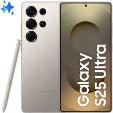 Samsung Galaxy S25 Ultra 17,5 cm (6.9") Dviguba SIM jungtis Android 15 5G C tipo USB 12 GB 1 TB 5000 mAh Pilka, Titanas