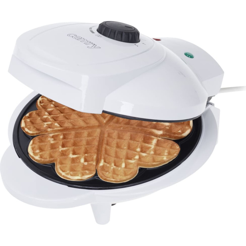 Camry | Waffle maker | CR 3022 | 1000 W | Number of pastry 5 | Heart shaped | White