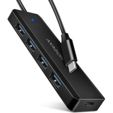 Axagon HUE-C1C sąsajos &scaron;akotuvas USB 3.2 Gen 1 (3.1 Gen 1) Type-C 5000 Mbit/ai Juoda