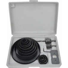 Awtools AW WOOD HOLE SAW SET 16pcs 19-127mm