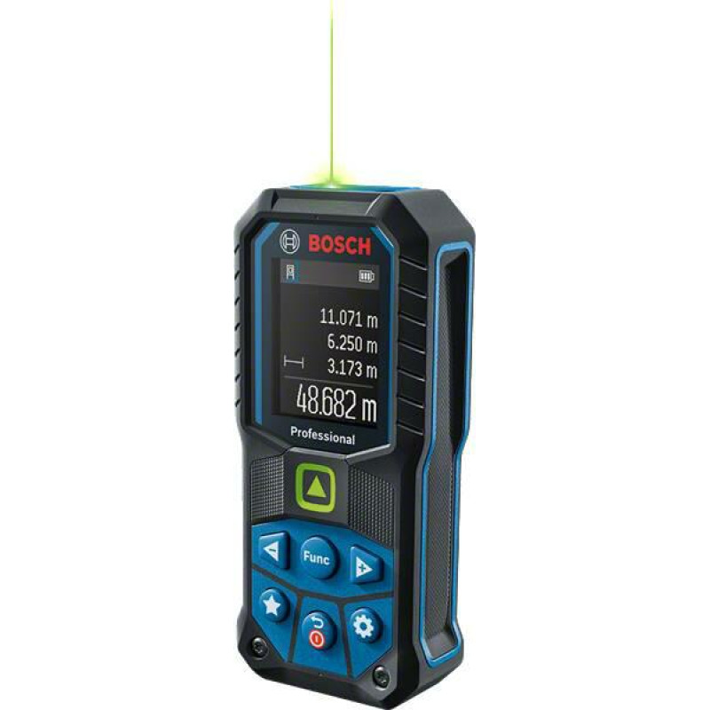 Bosch laser rangefinder GLM 50-25 G Professional (blue/black, range 50m, green laser line)