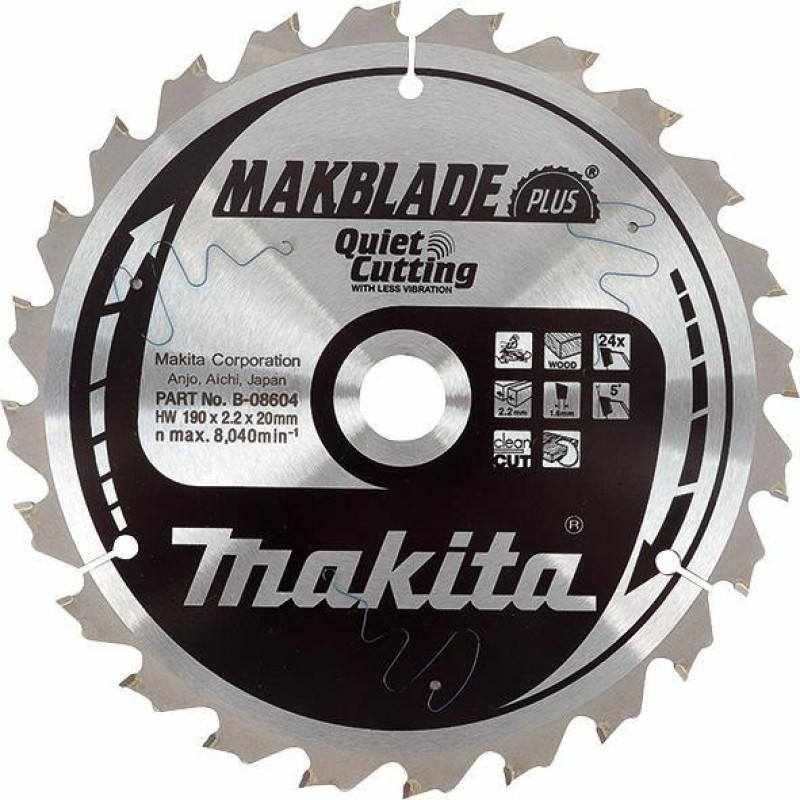 Makita Makblade Plus circular saw blade 260x30mm 60Z - B-32524