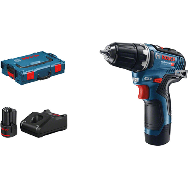 Bosch GSR 12V-35 Professional 1750 RPM 750 g Juoda, Mėlyna