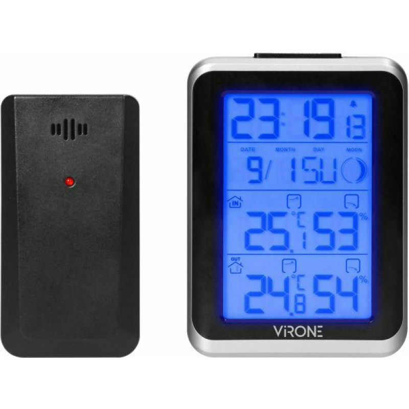 Orno STACJA POGODOWA BEZPRZEWODOWA TEMP, WILG, LCD, ALARM