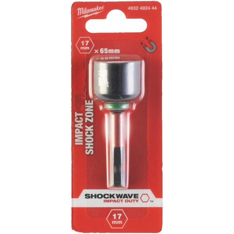 Milwaukee KOŃCÓWKA Z NASADKĄ MAGNETYCZNA HEX 17mm (65mm)