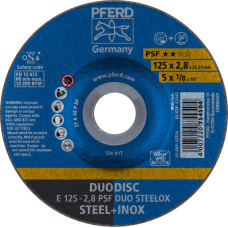 Pferd Pjovimo ir šlifavimo diskas plienui PSF DUO Steelox 125x2,8mm, Pferd