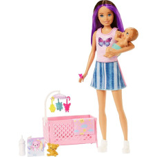 Mattel Barbie Skipper Babysitters Inc. Sleepy Baby Skipper Doll