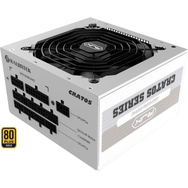 Raijintek CRATOS 850 WHITE, PC power supply (white, 850 watts)