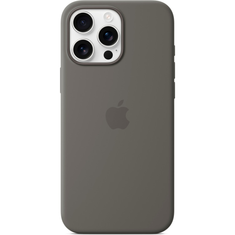 Apple Silicone Case with MagSafe (grey, iPhone 16 Pro Max)