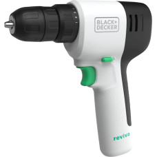 Black+Decker reviva cordless drill/driver, 12 volts (white/black, integrated Li-ion battery 1.5 Ah)