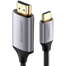 Ugreen 50570 vaizdo kabelio adapteris 1,5 m USB C HDMI A tipo (standartinis) Juoda