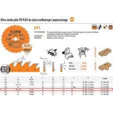 CMT PIŁA UNIWERSALNA HM D=235 F=30 Z=36N K=2,4/1,6 ULTRACIENKA