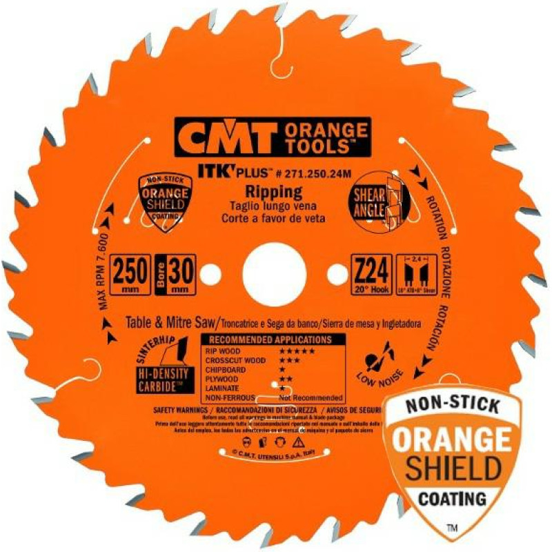 CMT Pjovimo diskas HM 190x1,7x30 Z24, CMT