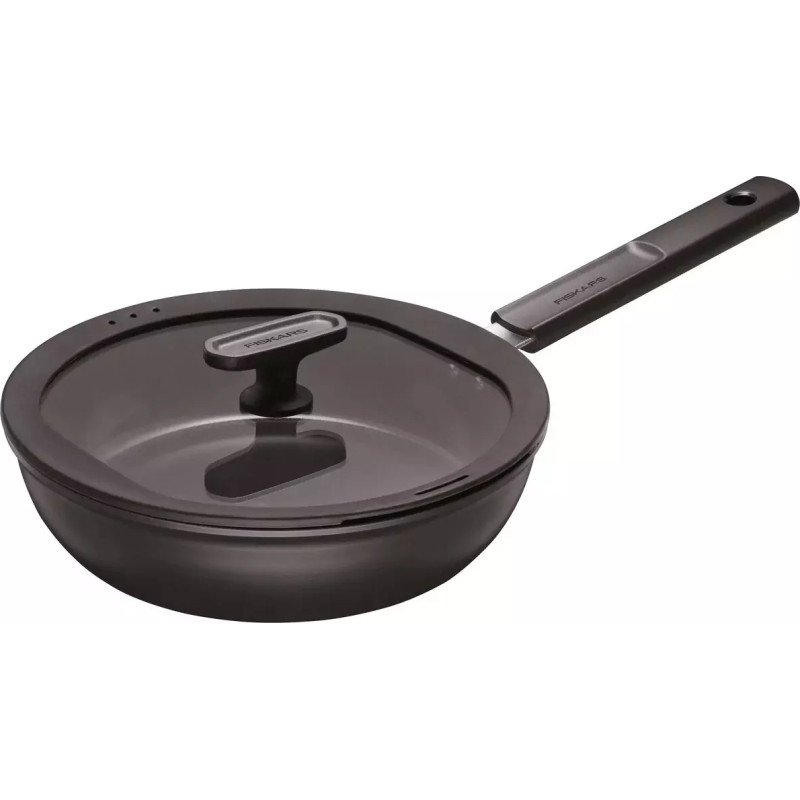 Fiskars FS.PATELNIA SZEFA KUCHNI 28 CM (3,5 L) Z POWŁOKĄ NIEPRZYWIERAJĄCĄ I Z POKRYWKĄ HARD FACE