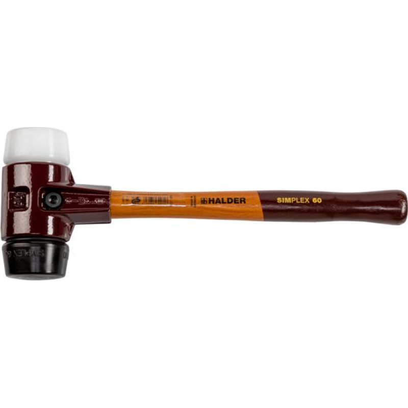 Halder SIMPLEX soft-face mallet 60 comp. rubber/plast. TE SIMPL