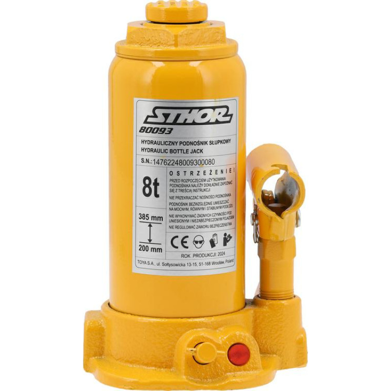 Toya STHOR PODNOŚNIK TŁOKOWY HYDRAULICZNY 8T