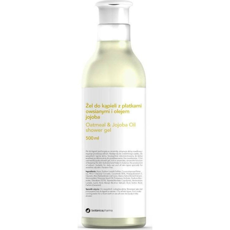 Botanica BOTANICAPHARMA_Oatmeal Eggs Oil Shower Gel Bath Gel Oat flakes and Egg Oil 500ml