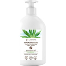 Barwa Hypoallergenic traditional Polish grey soap liquid with hemp oil 500ml