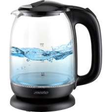 Mesko | Kettle | MS 1302b | Electric | 2200 W | 1.7 L | Glass | 360° rotational base | Black