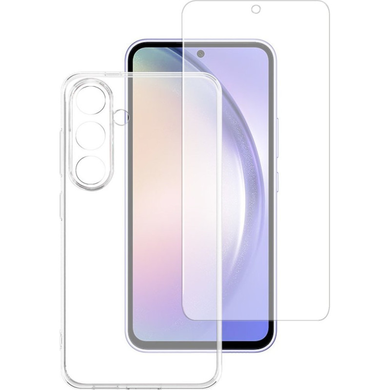 4Smarts 4Smarts 360° Starter Set Glas + Case für Galaxy A55