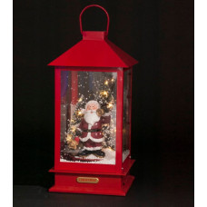 Fééric Lights And Christmas Lampion z Mikołajem, podświetlenie LED, ruchoma, 38 cm